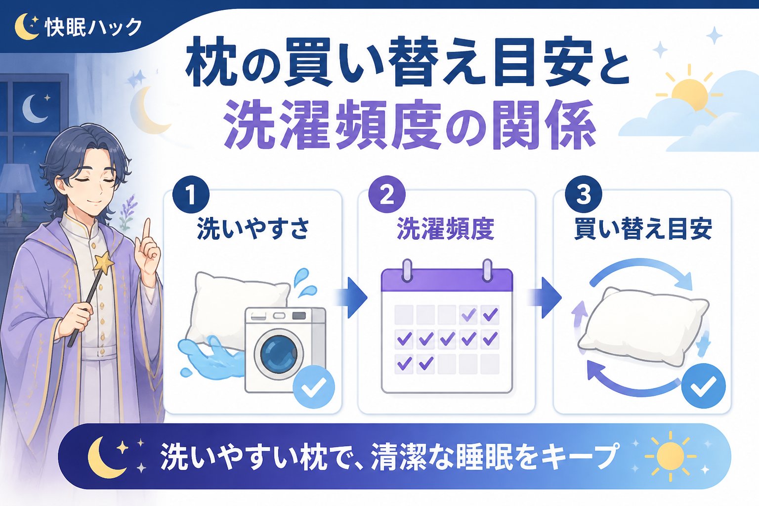 寝具 枕の買い替え目安と洗濯頻度の関係