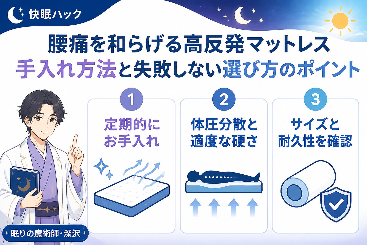 マットレス 高反発マットレス腰痛手入れ方法を含む失敗しない選び方のポイント
