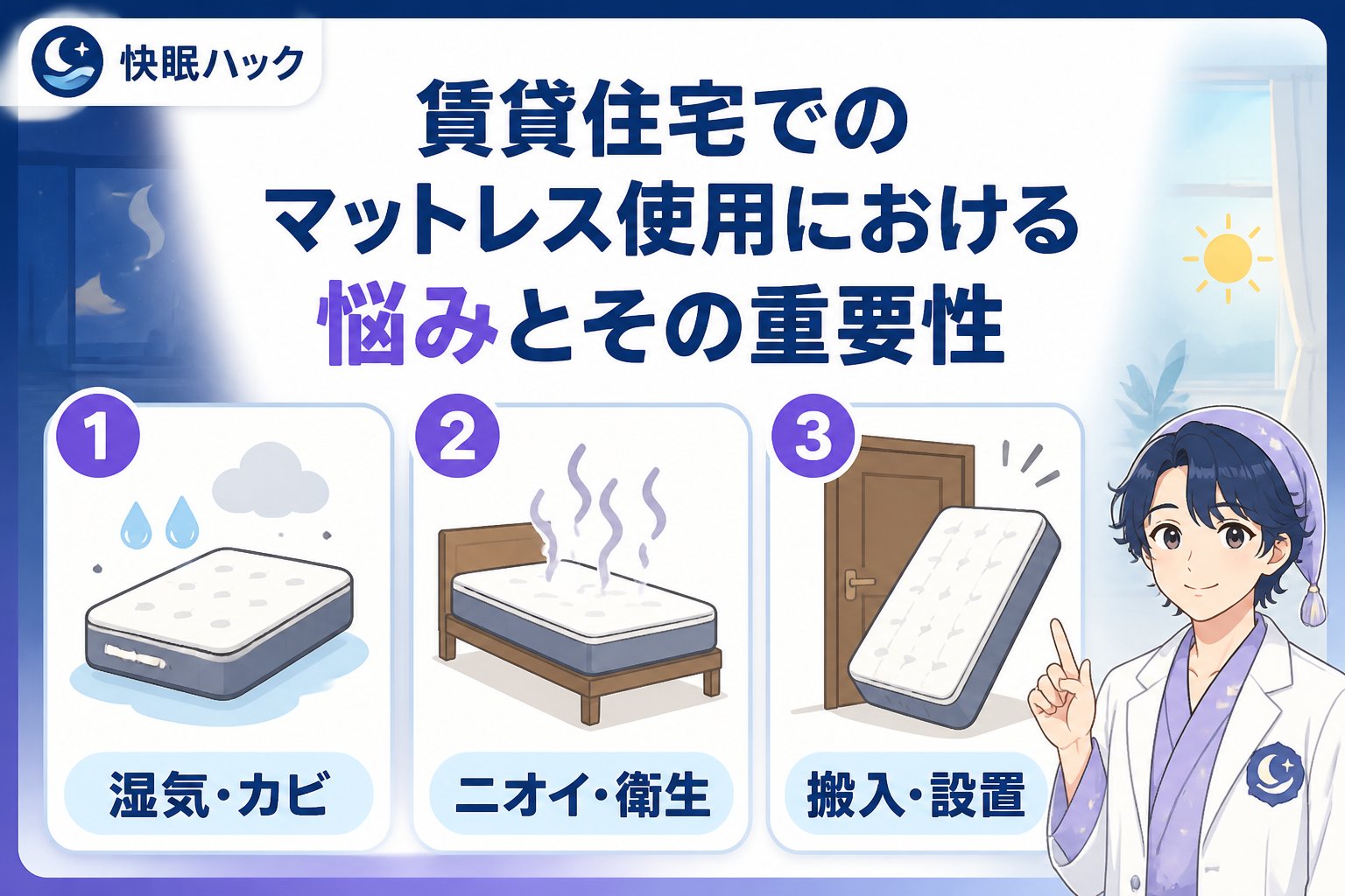 マットレス 賃貸住宅でのマットレス使用における悩みとその重要性