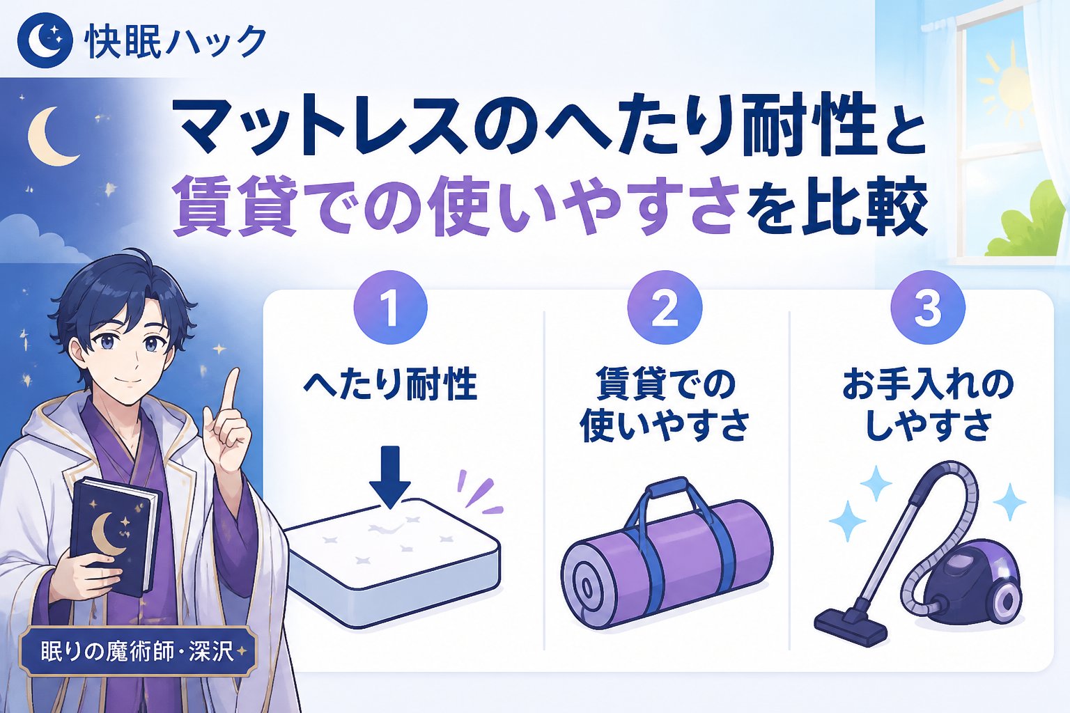 マットレス マットレスのへたり耐性と賃貸での使いやすさを比較