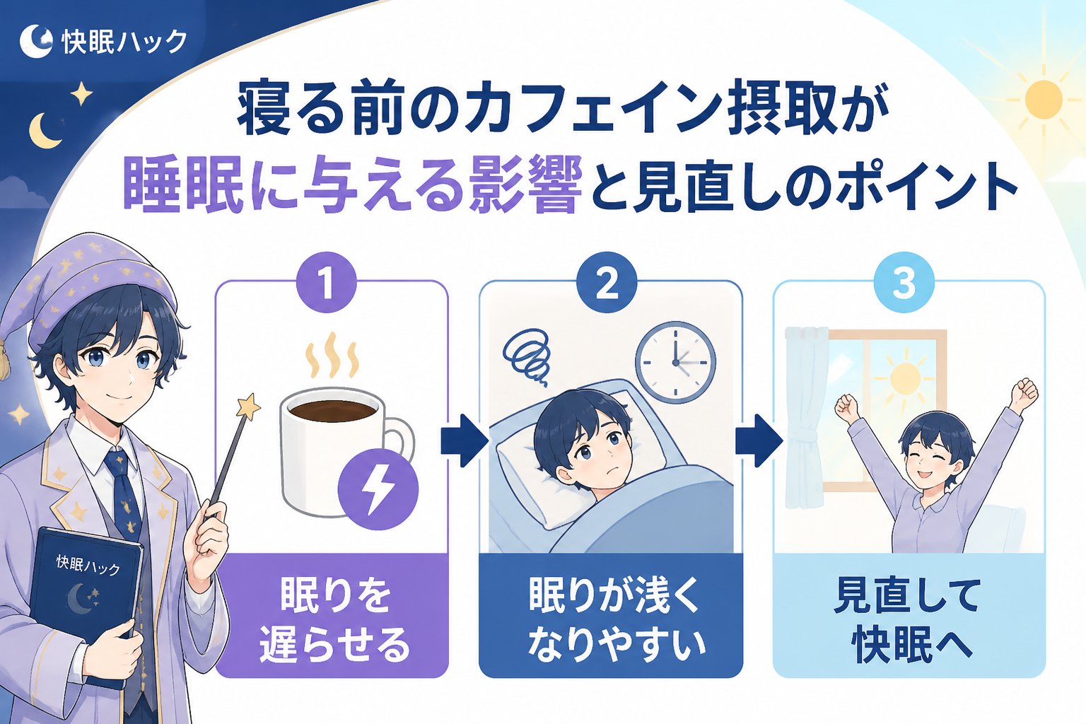 快眠グッズ 寝る前のカフェイン摂取が睡眠に与える影響と見直しのポイント