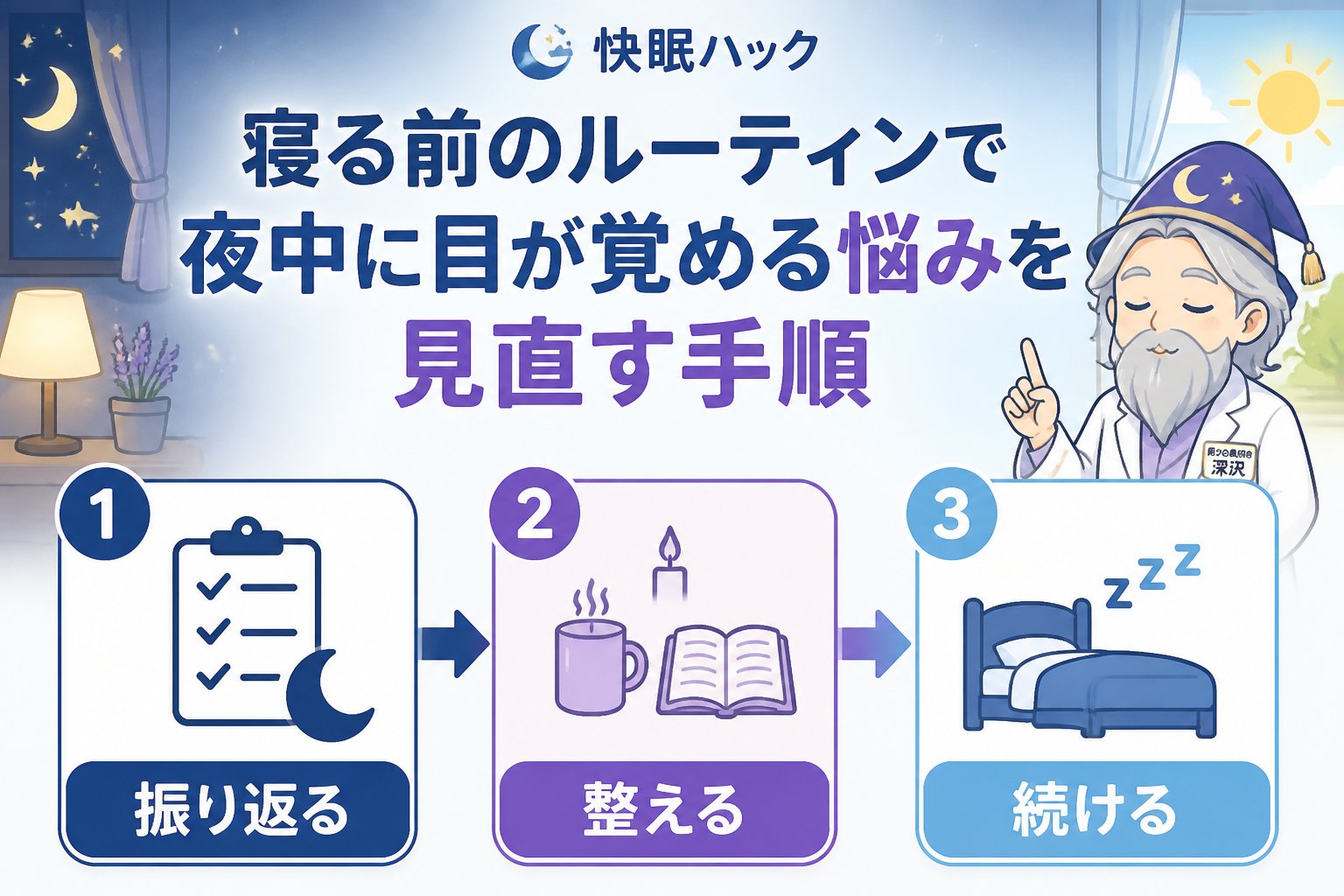 快眠グッズ 寝る前のルーティンで夜中に目が覚める悩みを見直す手順