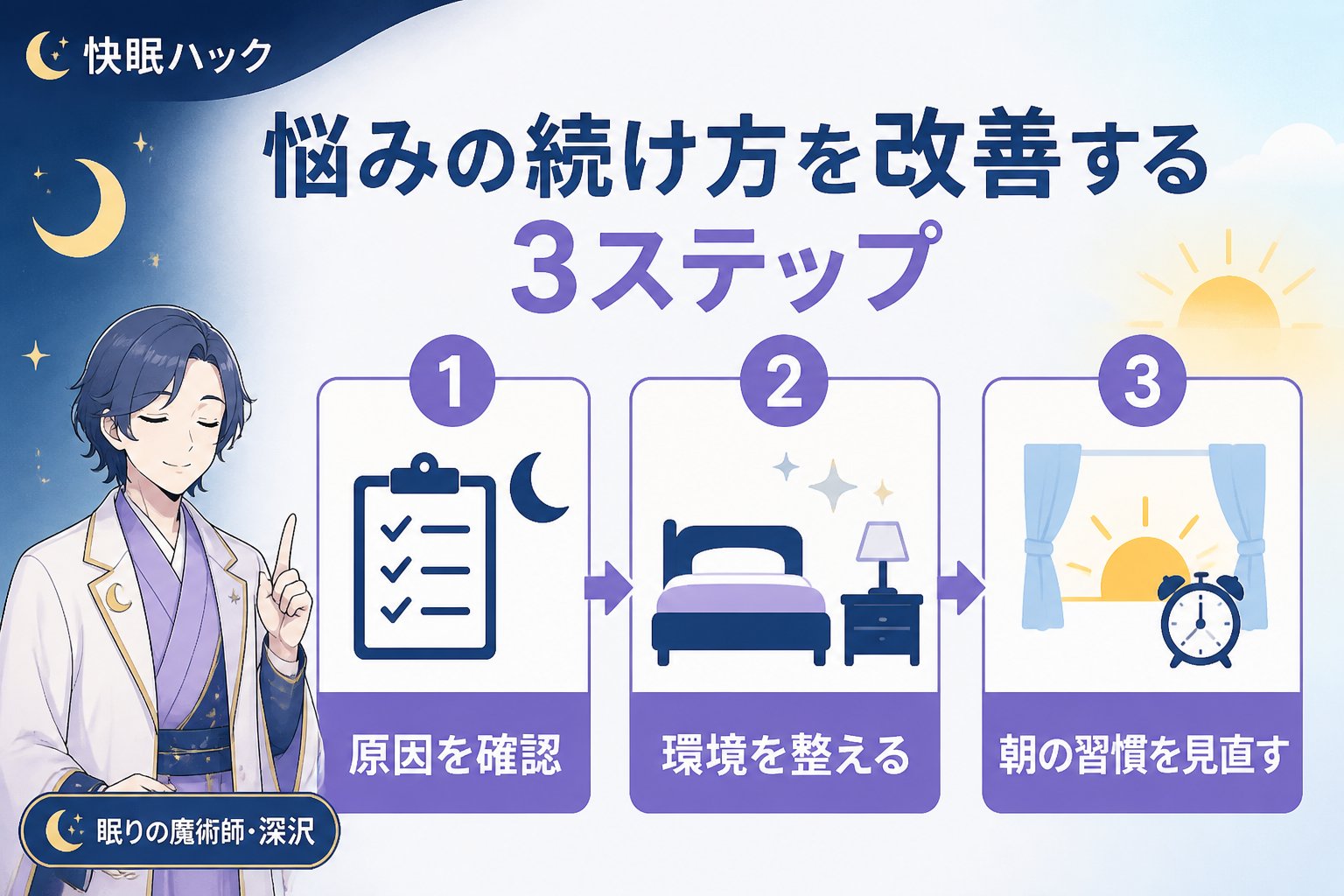 快眠グッズ 朝、起きられない、夜中に目が覚める悩みの続け方を改善するための具体的な手順