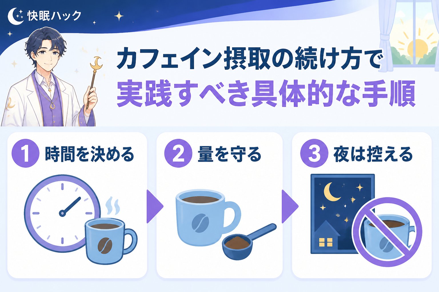 快眠グッズ カフェイン摂取の続け方で実践すべき具体的な手順